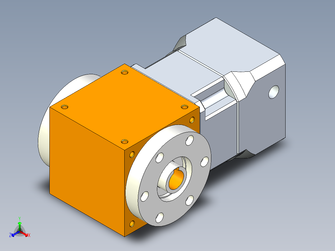 换向器PW90双孔 PGH90-L1 19-80-100-M6.stp正等轴测图