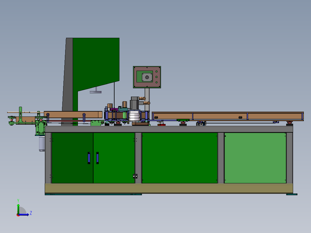 卫生纸卷纸自动切纸机SW17(含bom)左视图