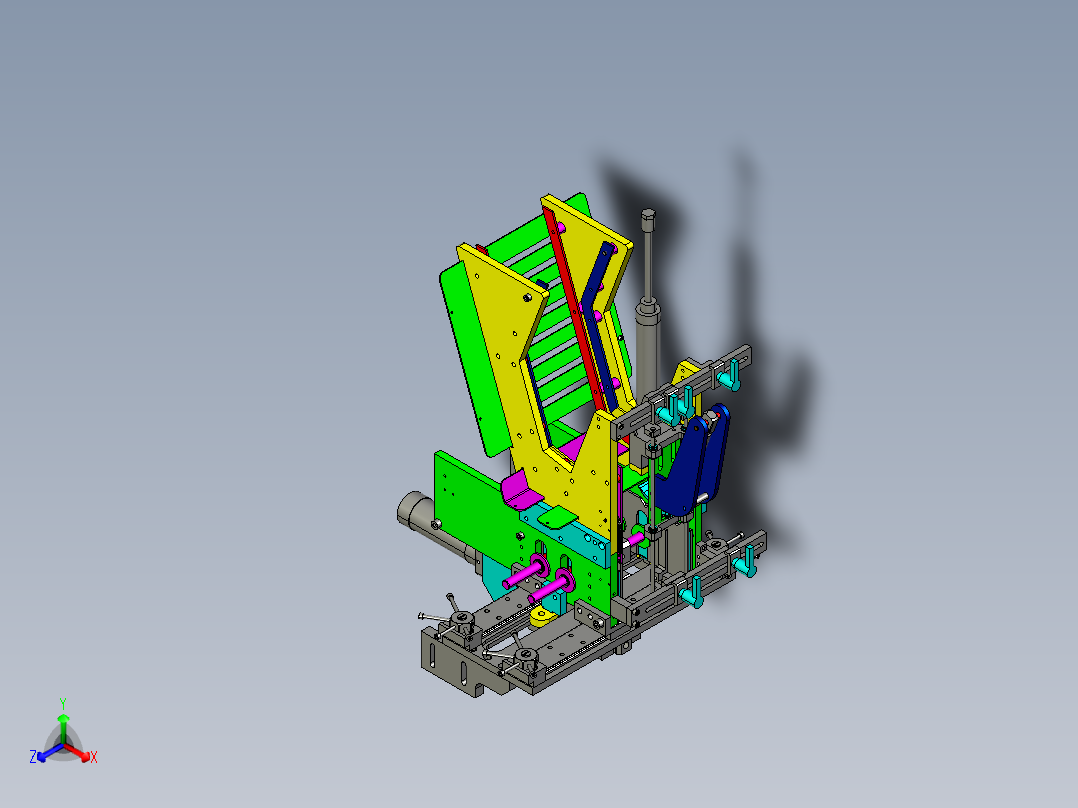 转子全自动滴漆机creo4.0.zip正等轴测图