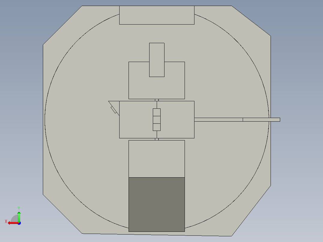 超大型工件测量装置设计（cad+pro+说明书）后视图