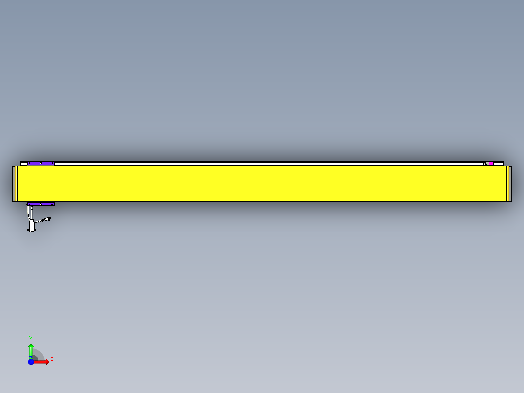 威洛博VL系列直线电机模组-VL14S1-S1750前视图