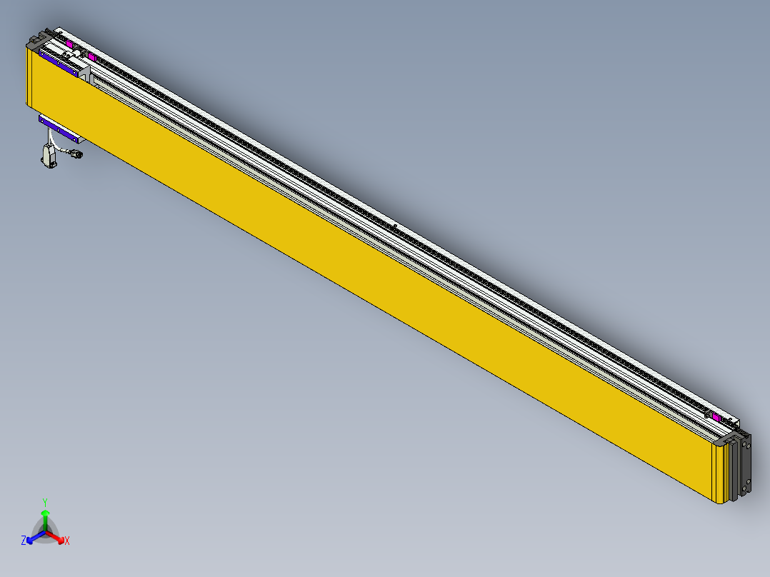 威洛博VL系列直线电机模组-VL14S1-S1750正等轴测图