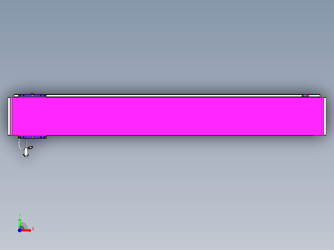 威洛博VL系列直线电机模组-VL22H2-S1550前视图