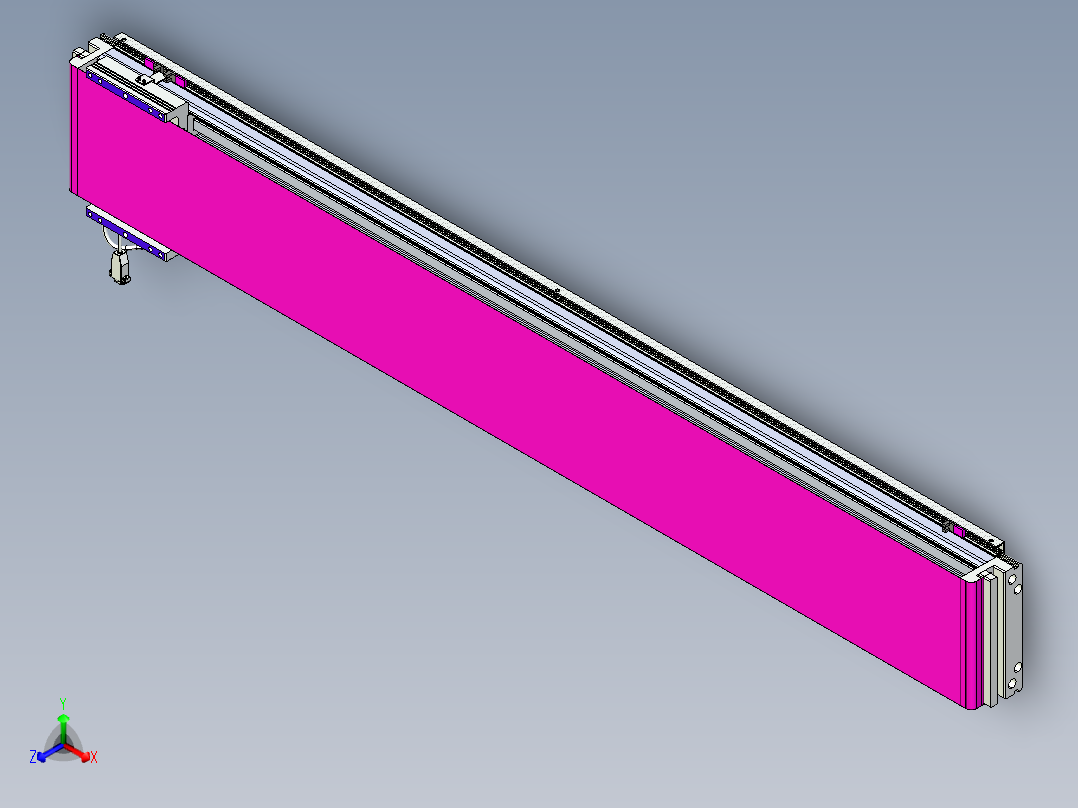 威洛博VL系列直线电机模组-VL22H2-S1550正等轴测图
