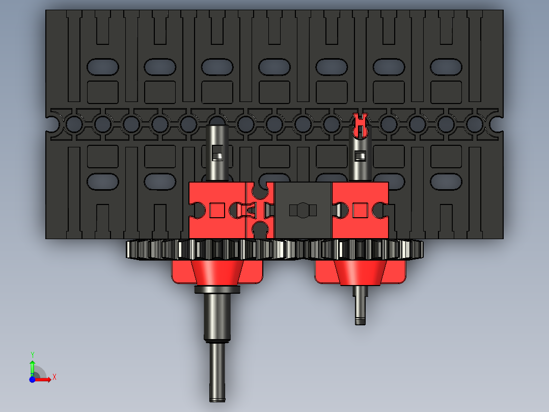 ft-Model 4 曲柄齿轮 2乐高前视图