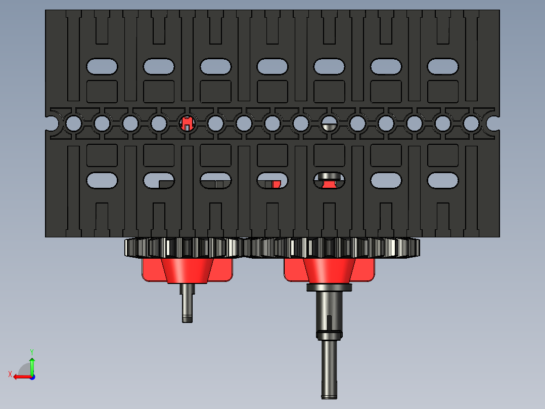 ft-Model 4 曲柄齿轮 2乐高后视图