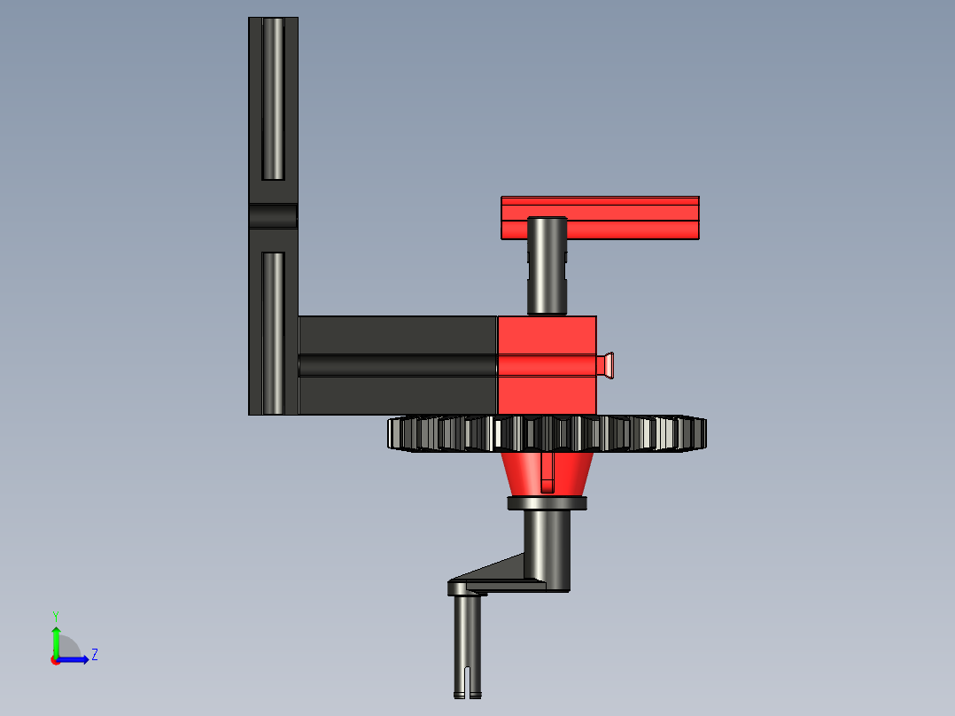 ft-Model 4 曲柄齿轮 2乐高左视图