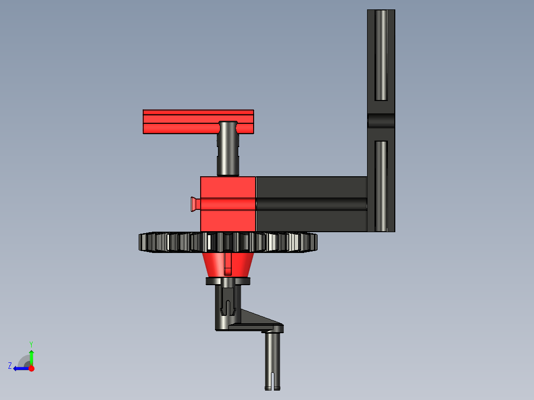 ft-Model 4 曲柄齿轮 2乐高右视图