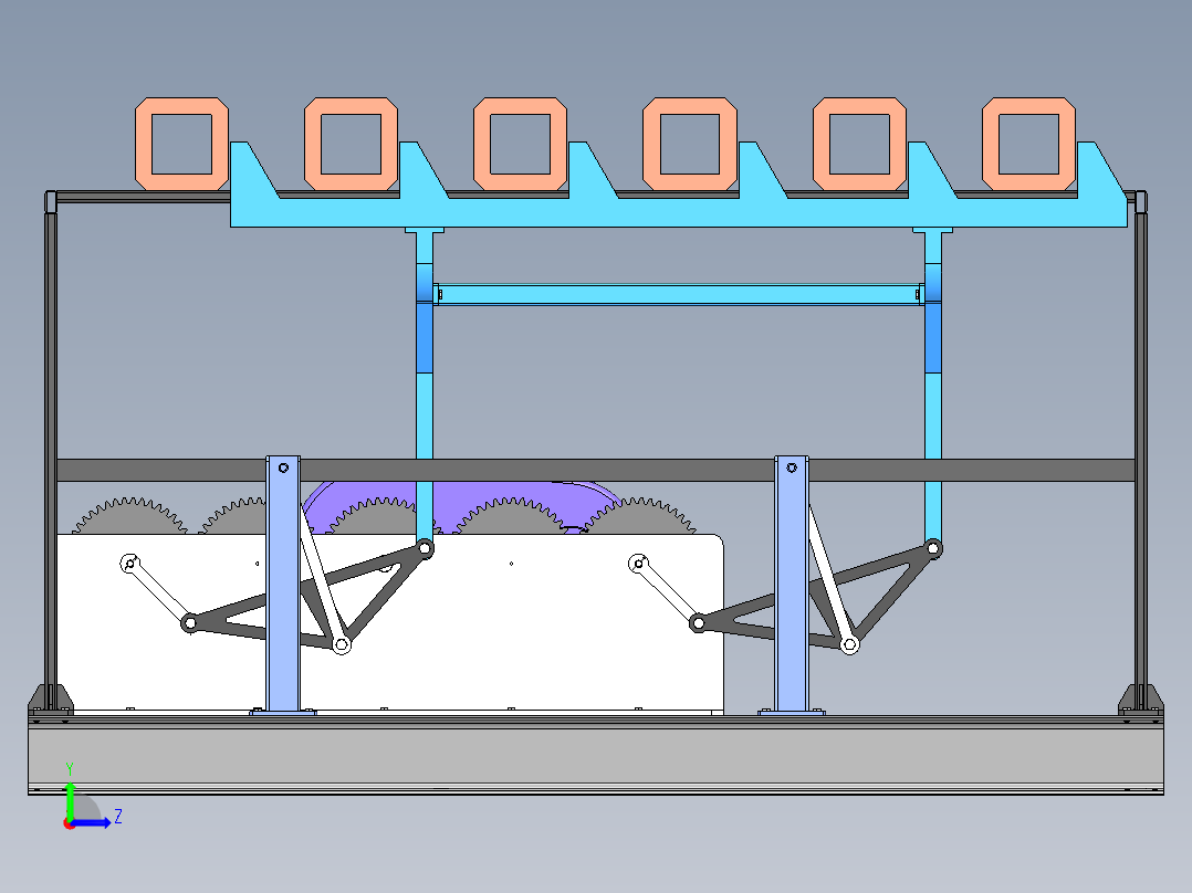 步进送料机左视图