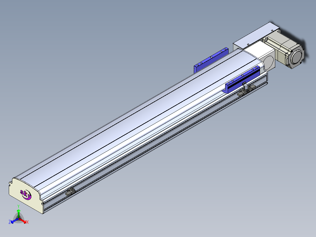 同步带滑台-半封闭B17H-L50-S850-L-P75-D3