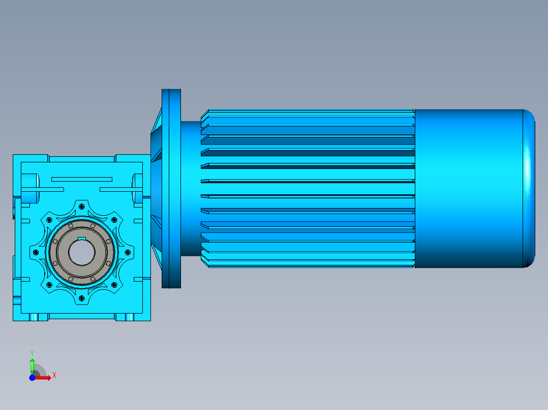 3D减速机-UG前视图