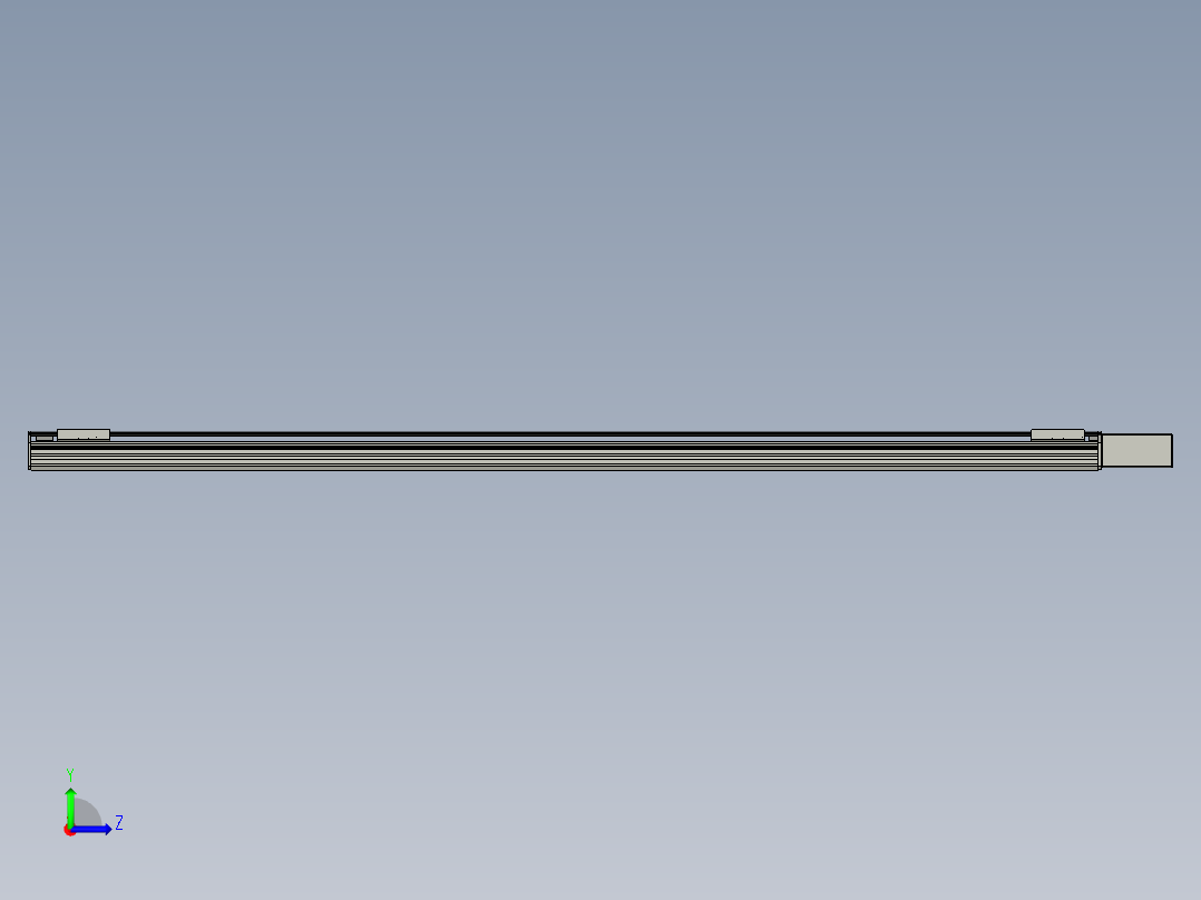 直线模组WG-LHB12-S2000-BL设计图纸左视图
