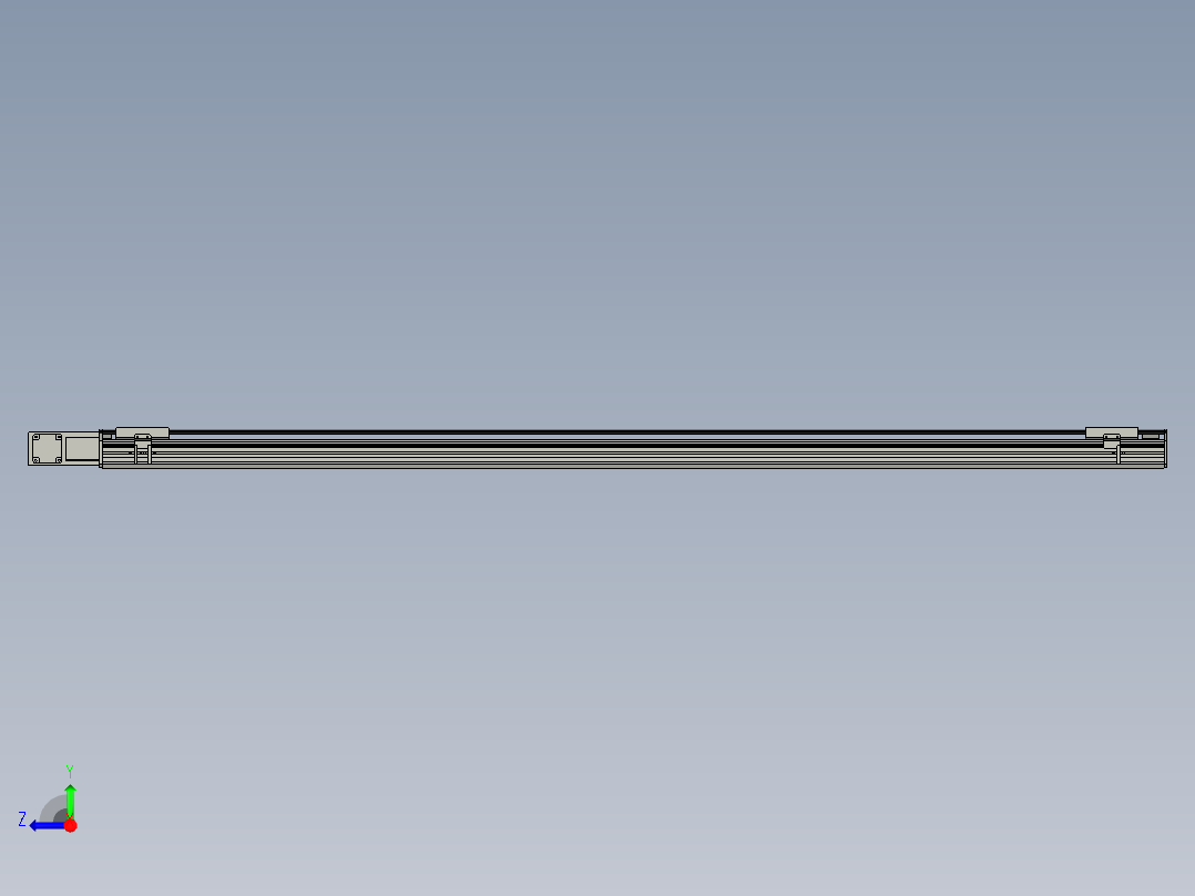 直线模组WG-LHB12-S2000-BL设计图纸右视图