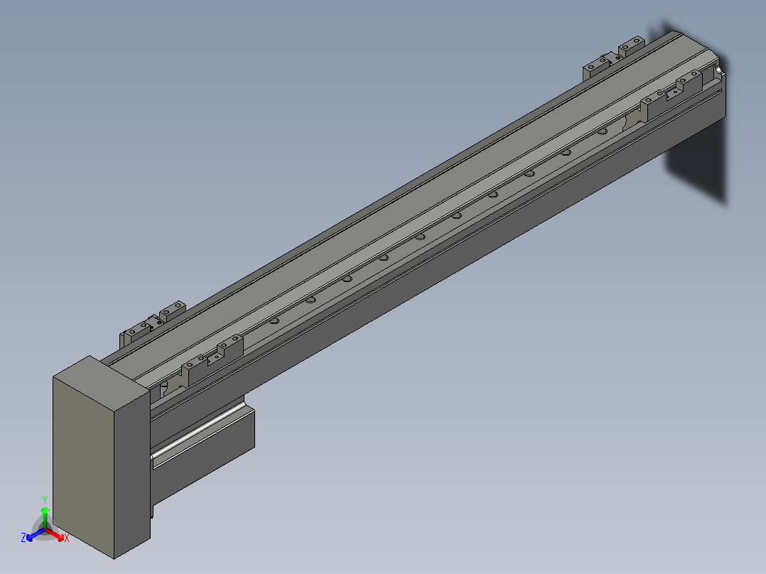 直线模组LHA6-S500-D-200W(16丝杆)设计图纸