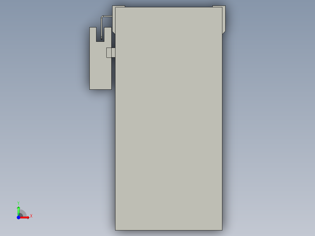 直线模组LHA6-S500-D-200W(16丝杆)设计图纸前视图