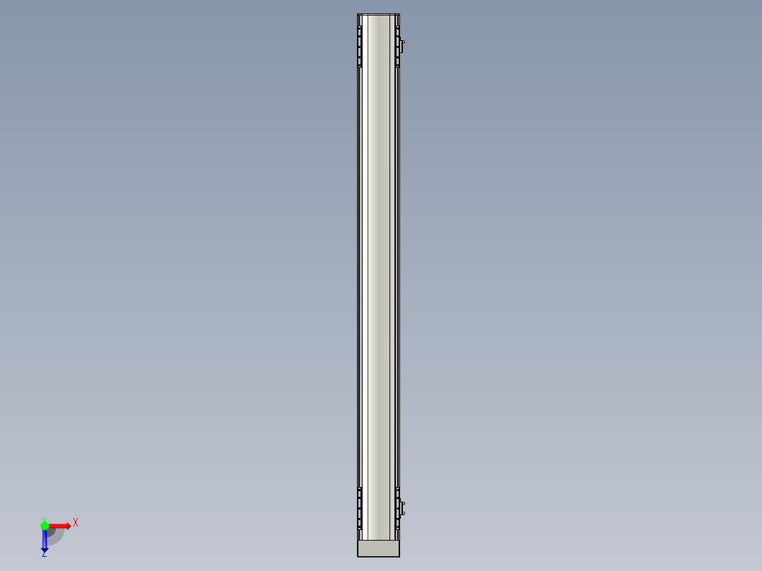 直线模组WG-LHA12-S1300-D设计图纸俯视图