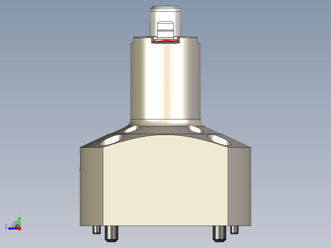 KOSMEKSFA2000-G0A-120-H70多系列多零件图纸模型多系列多零件图纸模型右视图