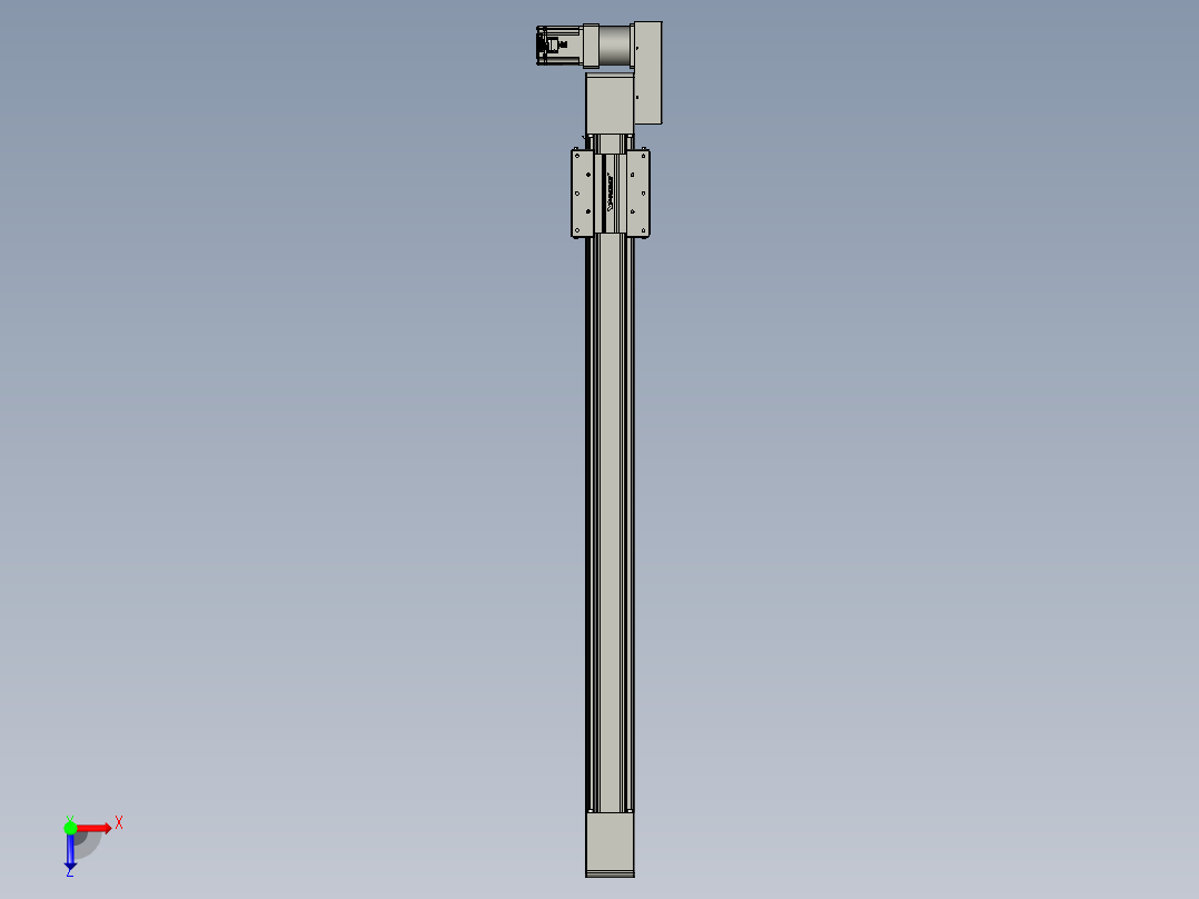 威洛博直线电机模组EB10-L224-S1150-BR-ZP75-MS3-5K俯视图