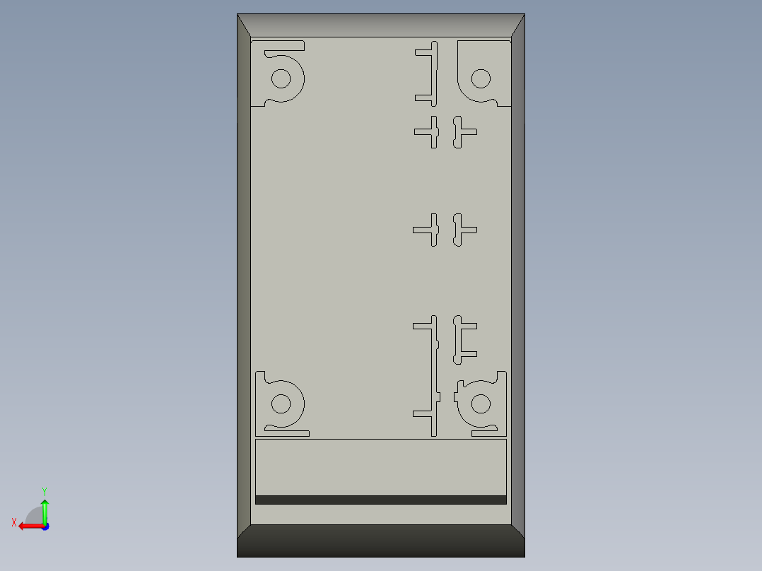基恩士LK-G3001V_kc图纸模型后视图