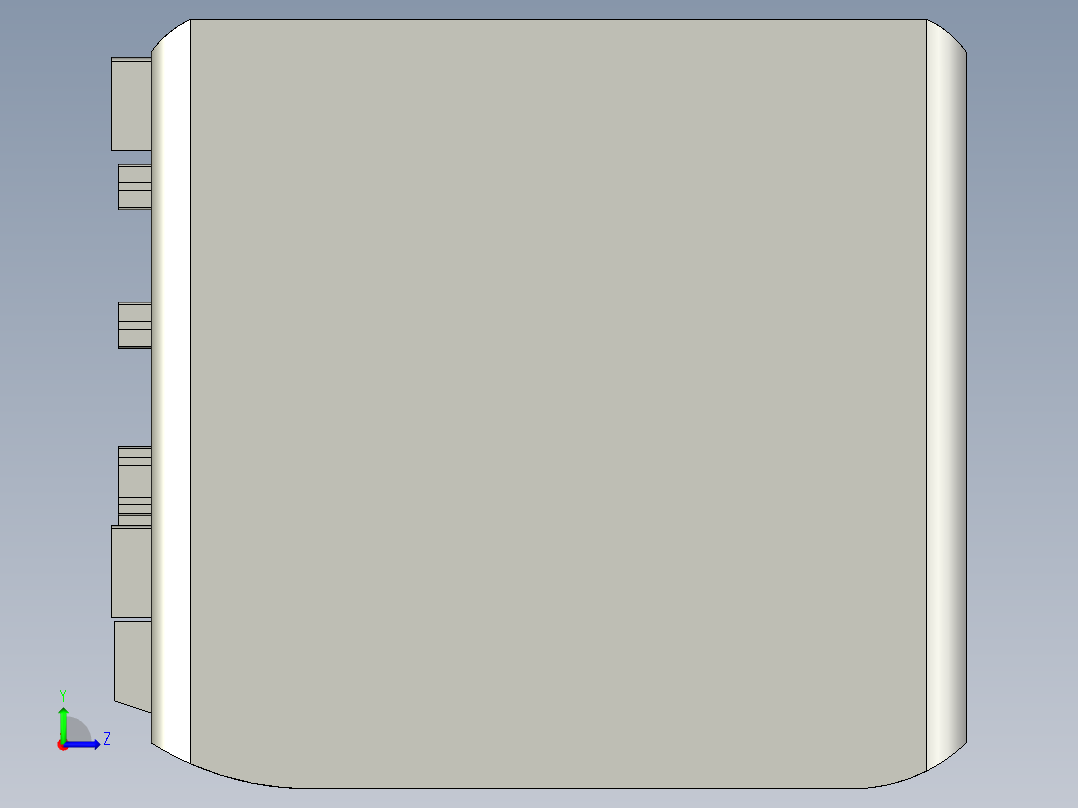 基恩士LK-G3001V_kc图纸模型左视图