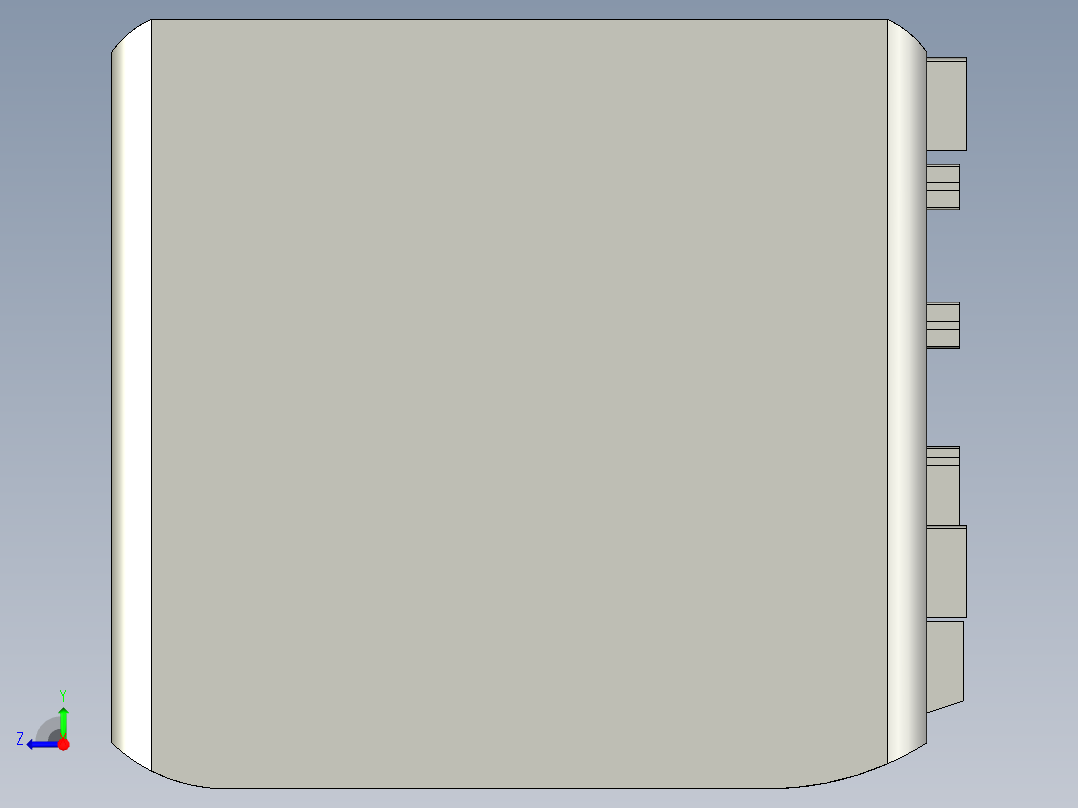 基恩士LK-G3001V_kc图纸模型右视图
