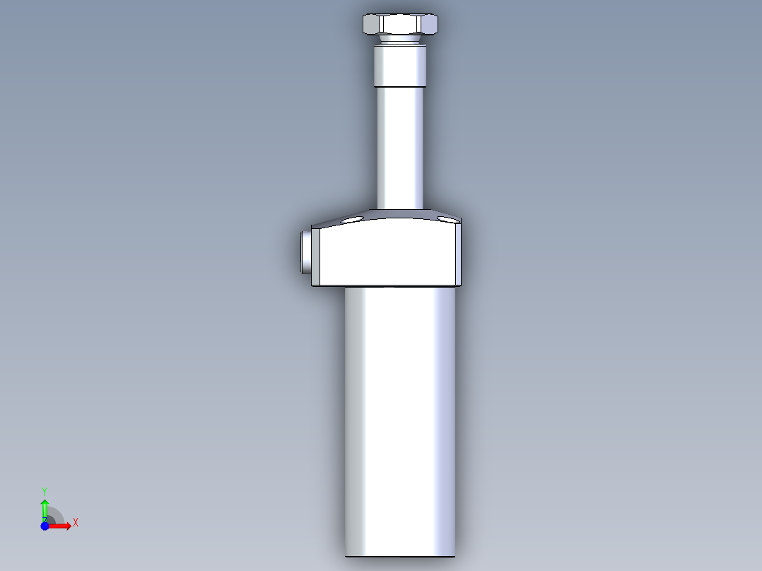 KOSMEKLHA0360-CL-Q30多系列多零件图纸模型前视图