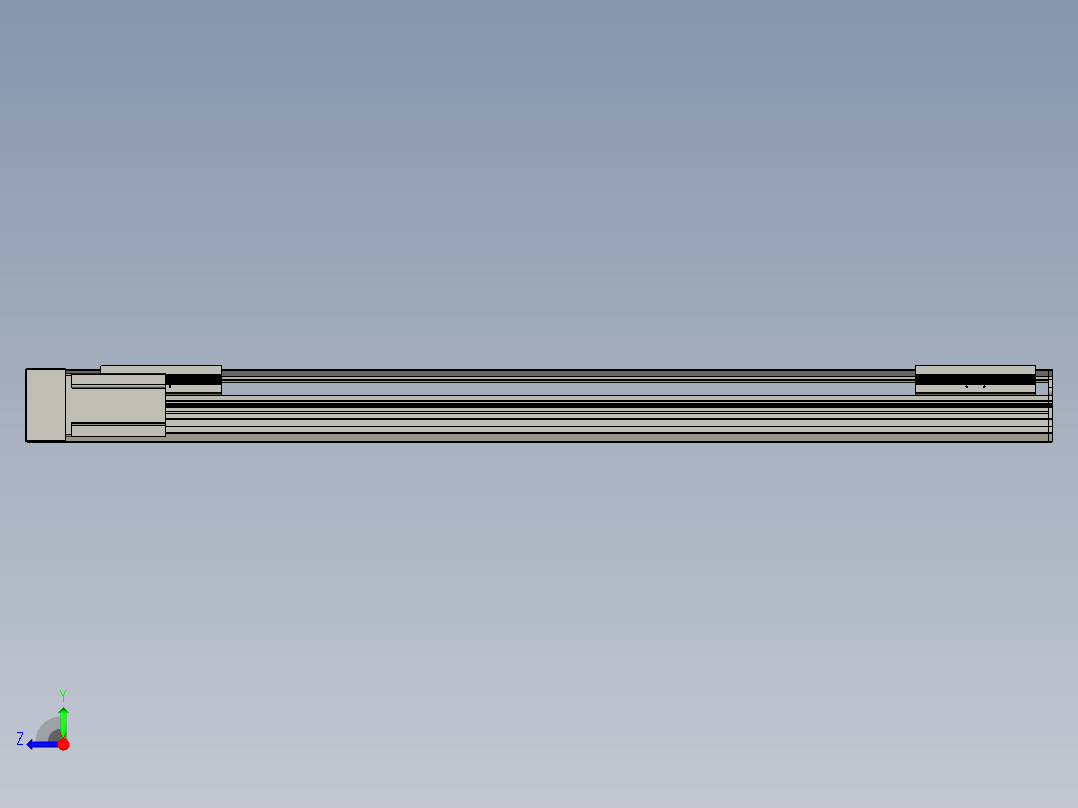 直线模组LHA170-S1000-L设计图纸右视图