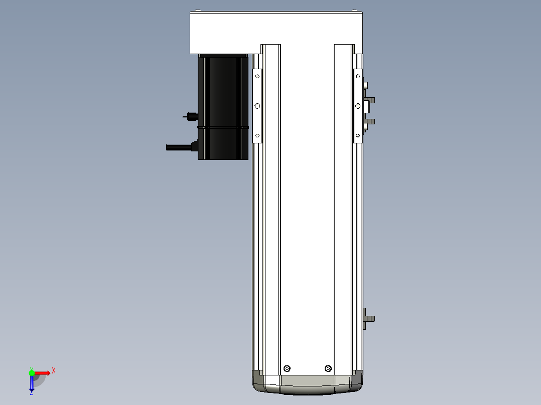 Toyo东佑达直线模组-ETH13-250-BL-200W+煞車俯视图