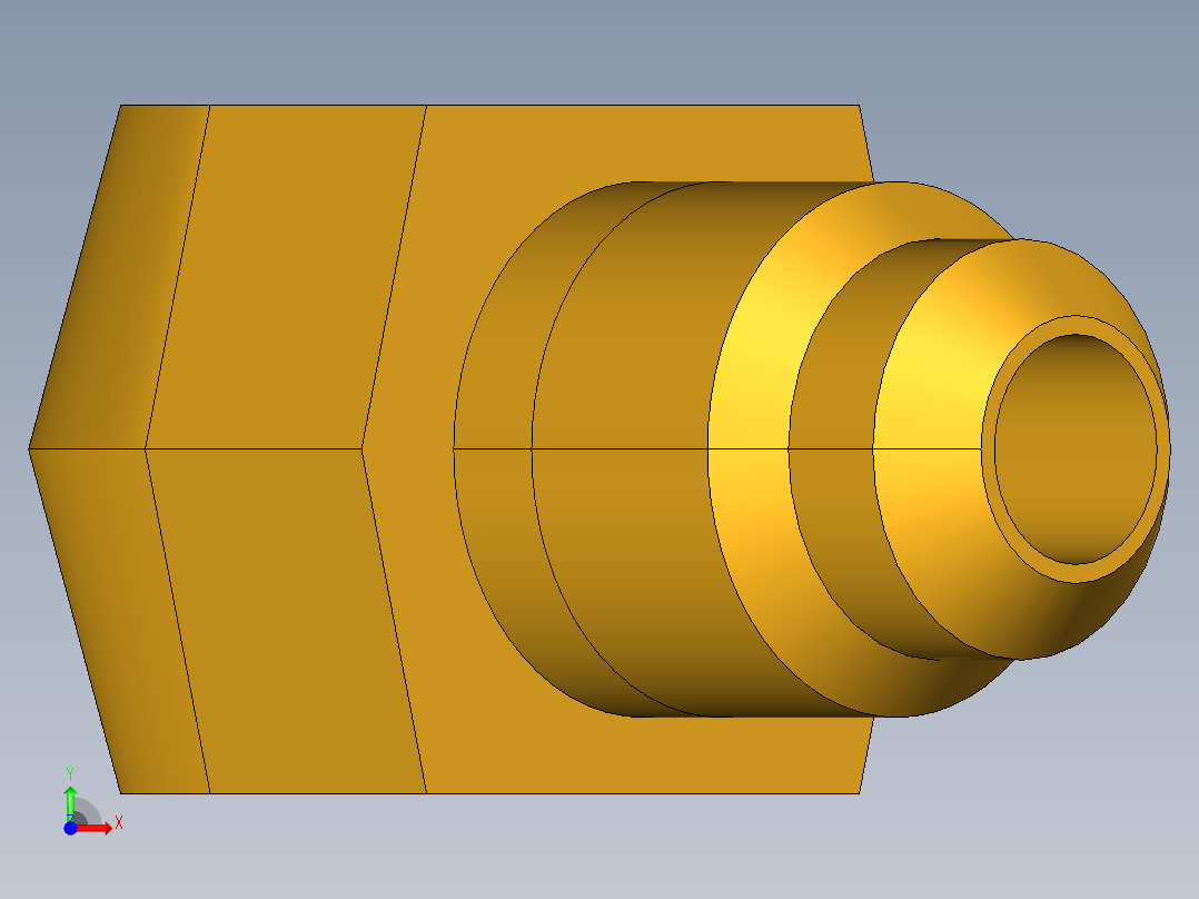 扩口式工业通用硬管接头45Deg Elbow 159F-4-4前视图