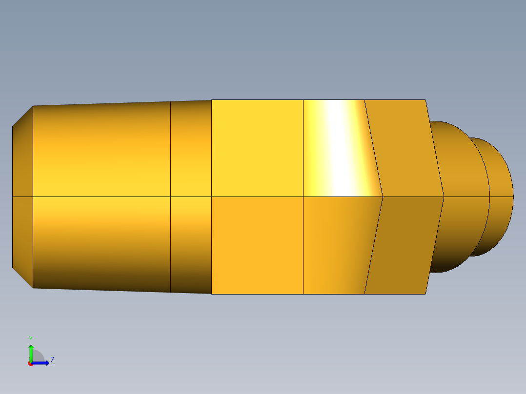 扩口式工业通用硬管接头45Deg Elbow 159F-4-4左视图