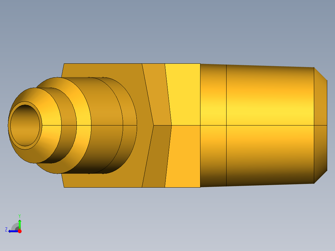 扩口式工业通用硬管接头45Deg Elbow 159F-4-4右视图