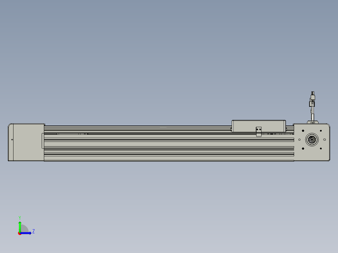威洛博直线电机模组EB8-L200-S500-L-P75-MS3左视图
