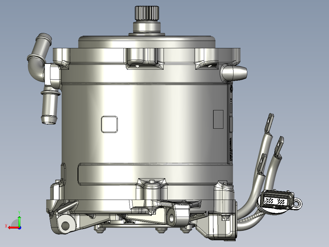 新能源65kw永磁同步水冷电机804745后视图