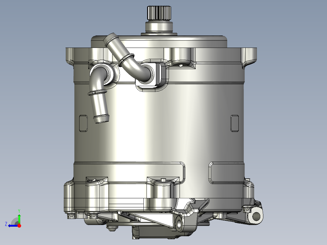 新能源65kw永磁同步水冷电机804745右视图