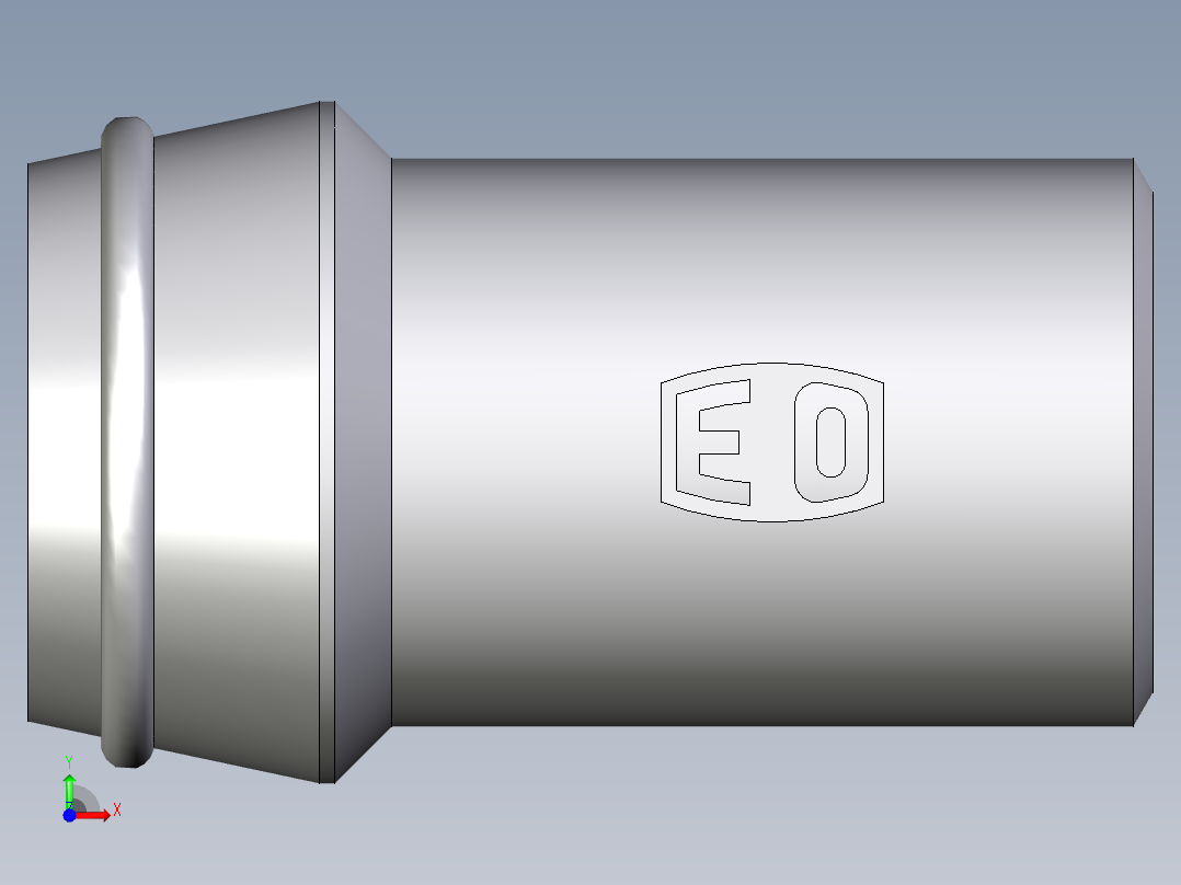 卡套式工业通用硬管接头EO_Schweisskegel_SKA25X3前视图