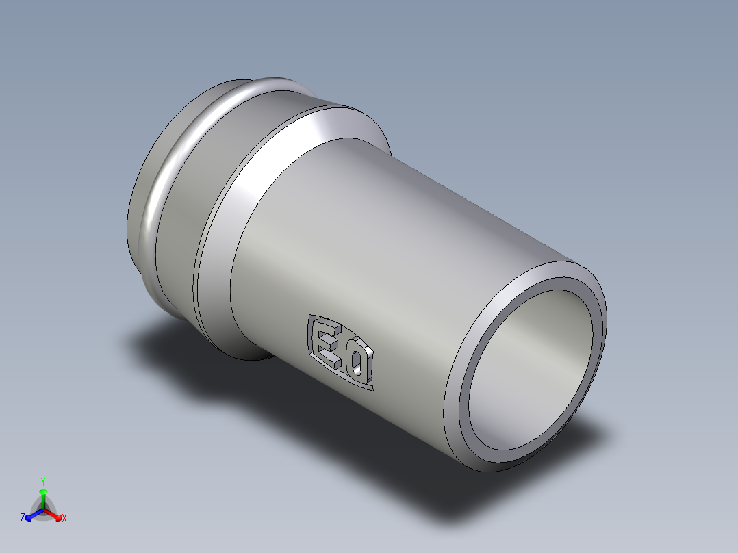 卡套式工业通用硬管接头EO_Schweisskegel_SKA25X3正等轴测图
