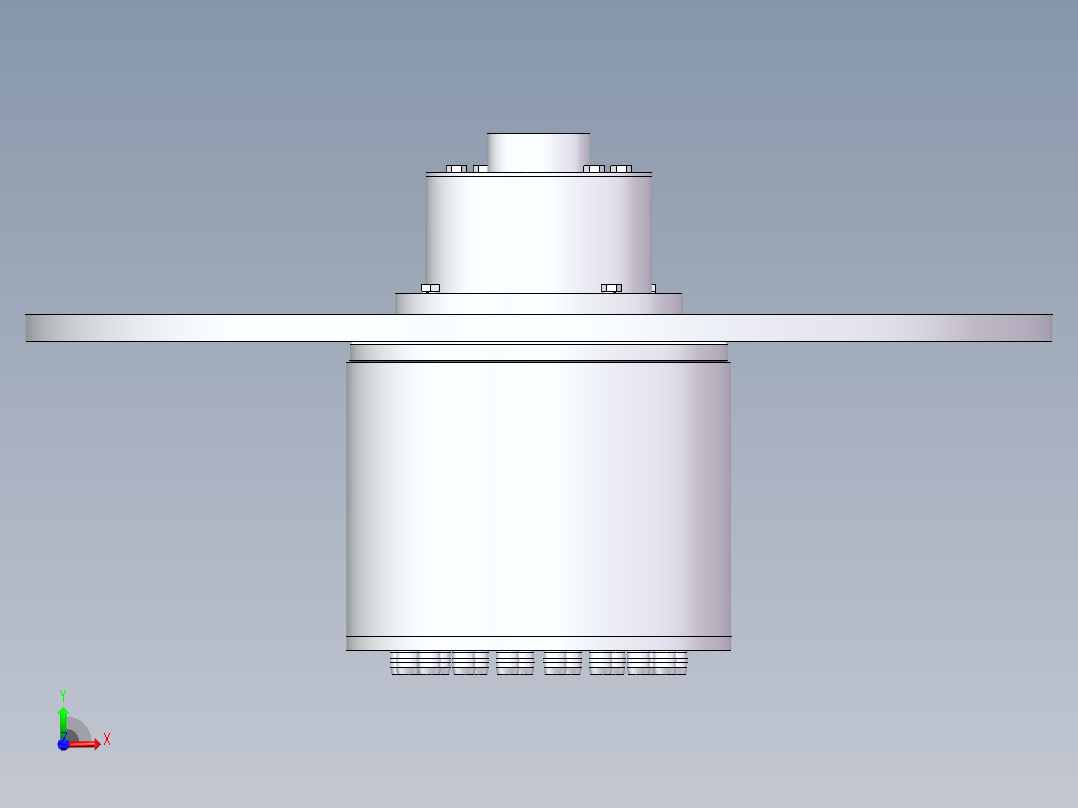灌装缸与灌装阀设计【三维SolidWorks】前视图