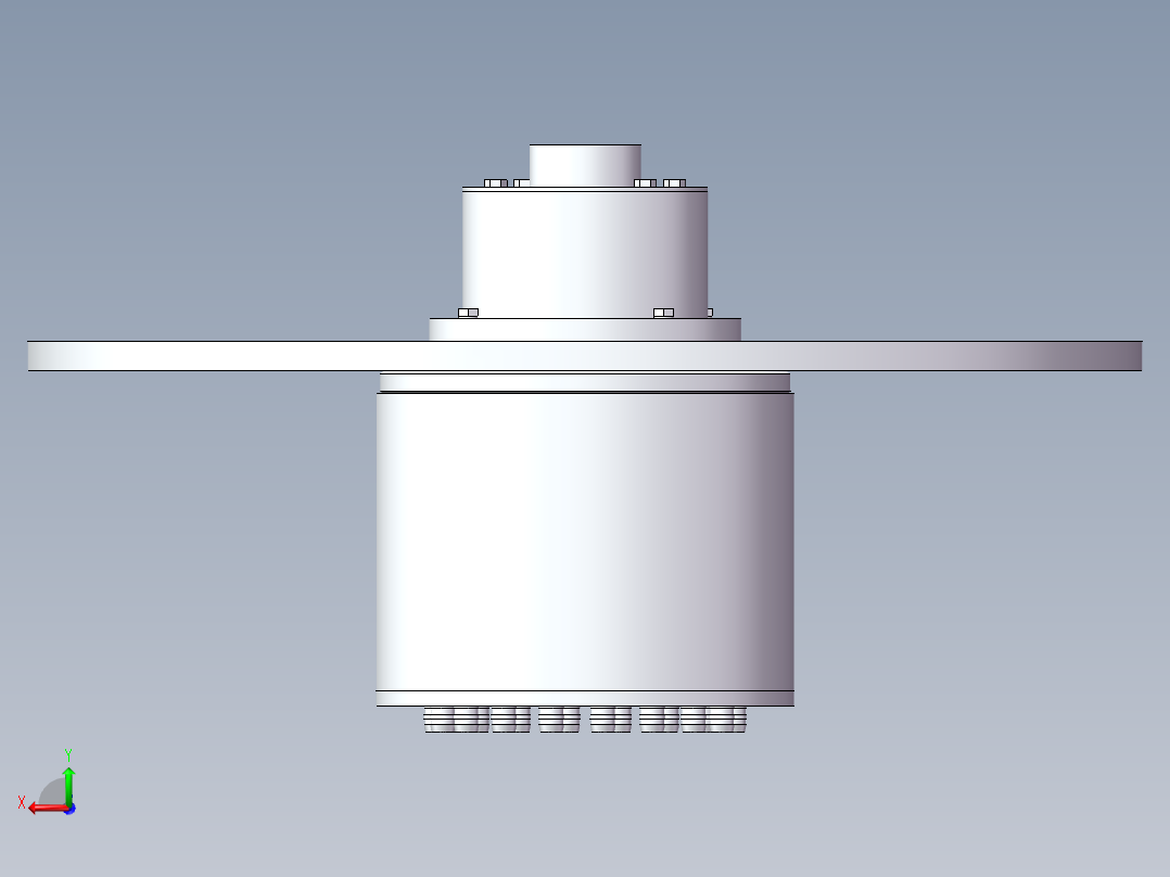灌装缸与灌装阀设计【三维SolidWorks】后视图