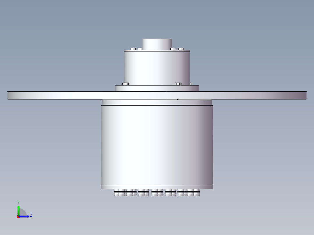 灌装缸与灌装阀设计【三维SolidWorks】左视图