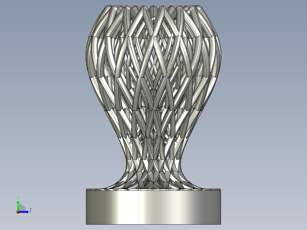 3d打印奖杯2左视图