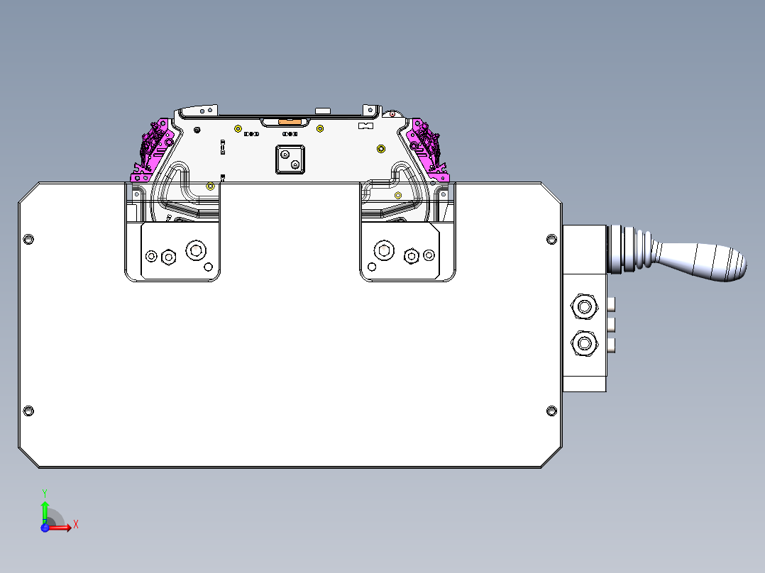 注塑后整形治具前视图