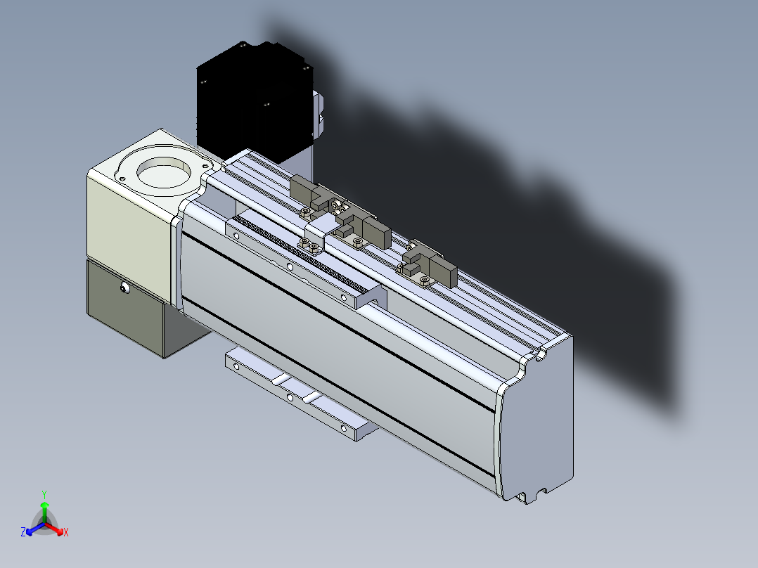 同步带滑台-半封闭B10H-L45-S50-LD-P40-D3