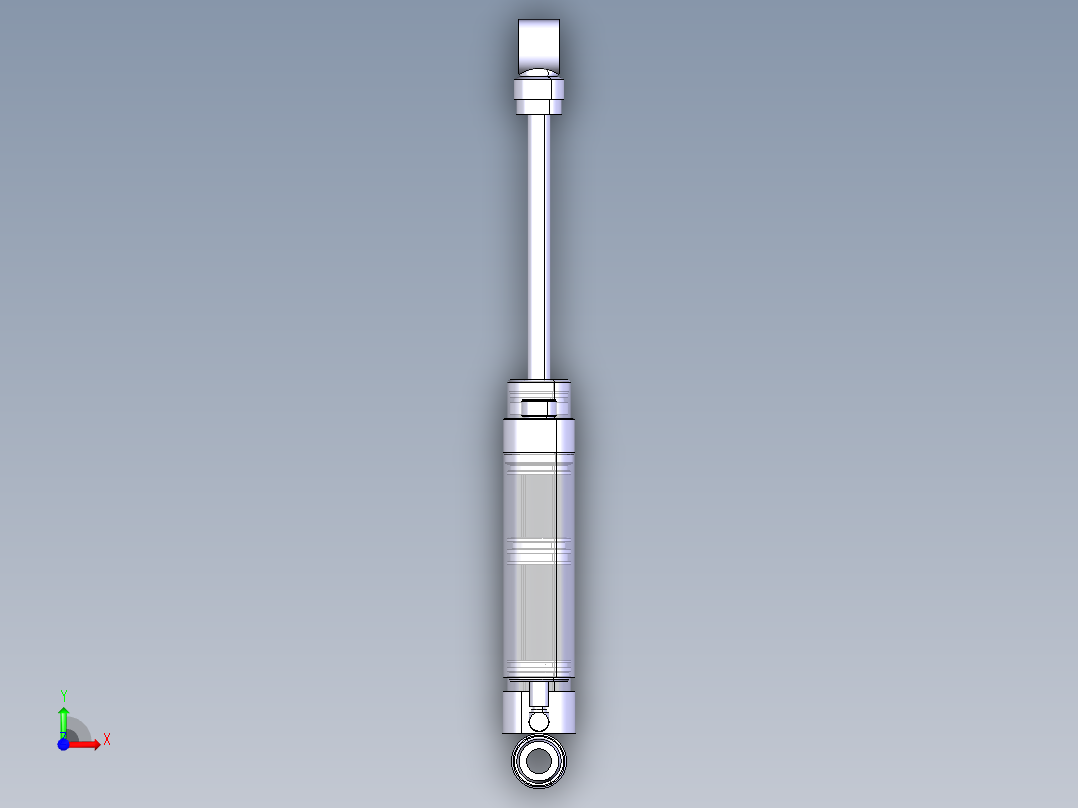 单筒氮气阻尼可调减震器1424743===50前视图
