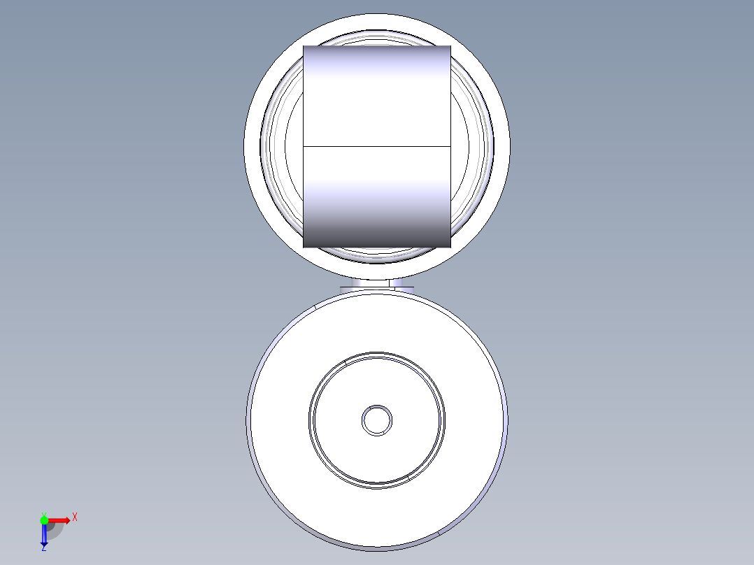 单筒氮气阻尼可调减震器1424743===50俯视图