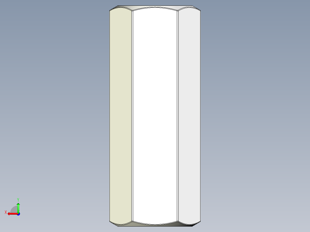 紧固件-STEP 0.2500 Coupler后视图