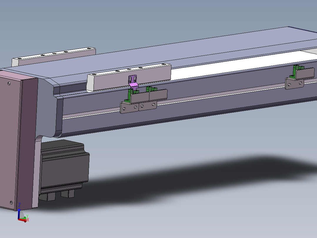 电动滑台模组SDM136下折模型