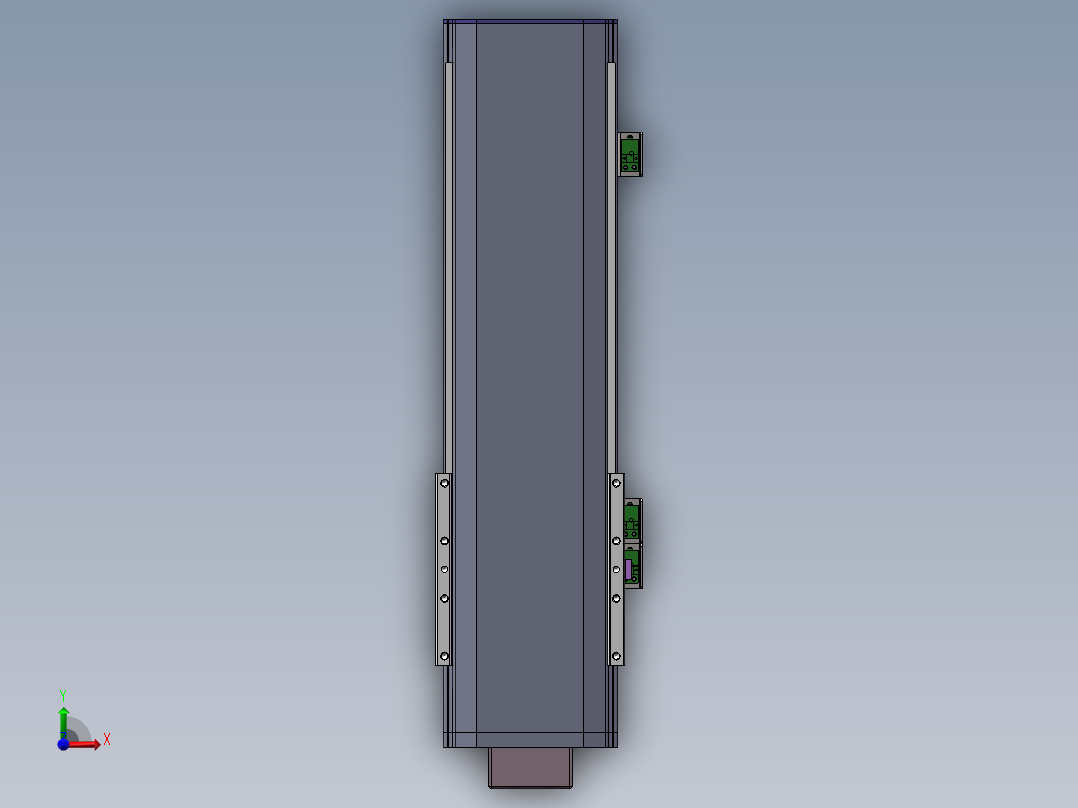 电动滑台模组SDM136下折模型前视图