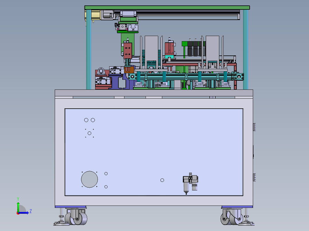 全自动充磁机（含DFM）sw17可编辑左视图