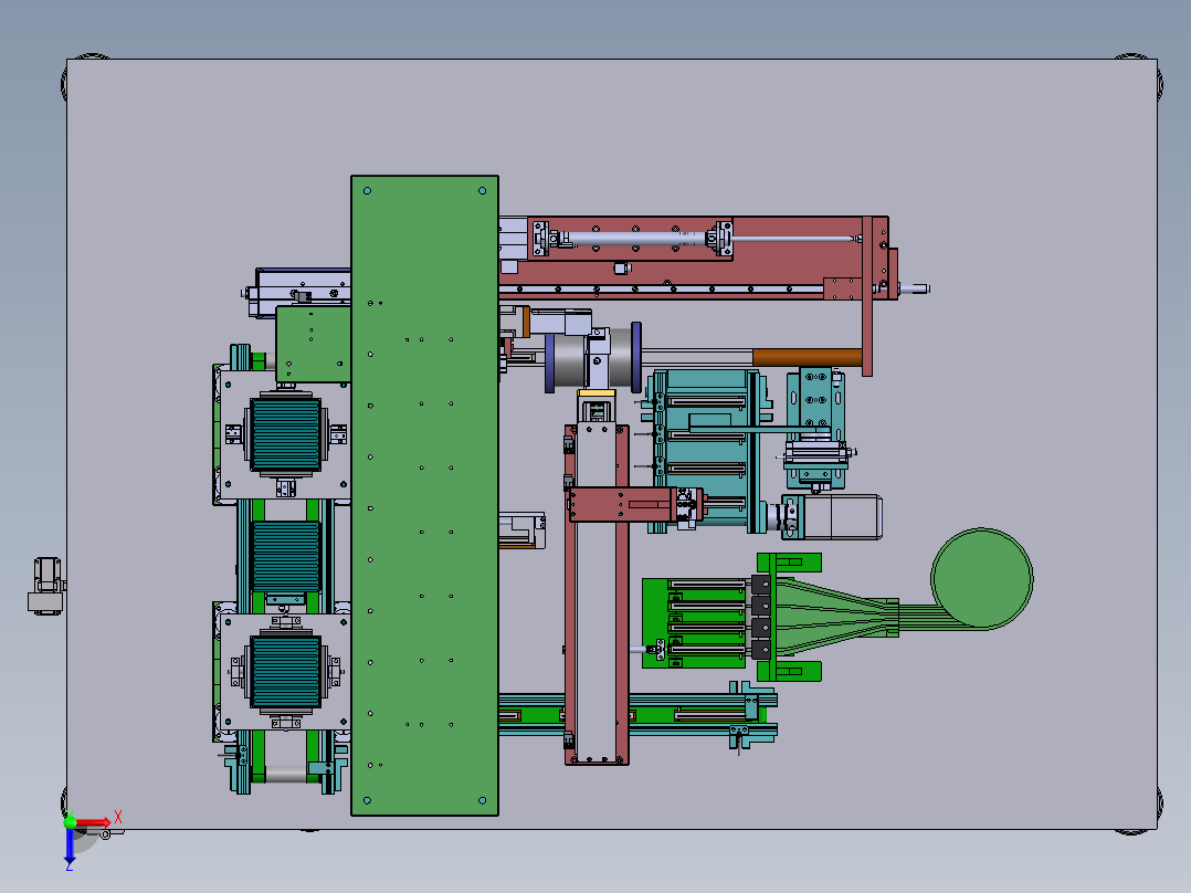 全自动充磁机（含DFM）sw17可编辑俯视图
