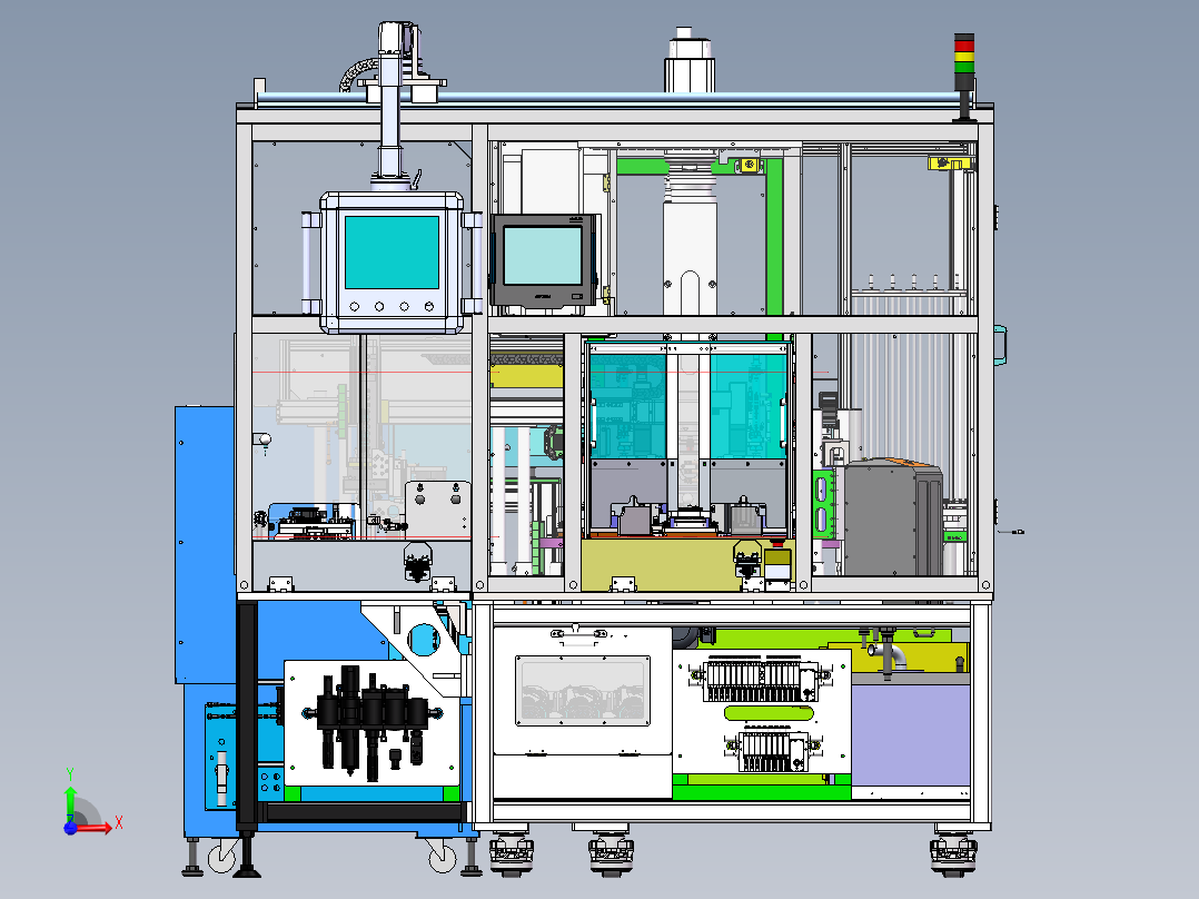 水泵泵盖装配设备sw16可编辑前视图